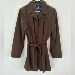 London Fog Women's Dark Brown Trench Coat